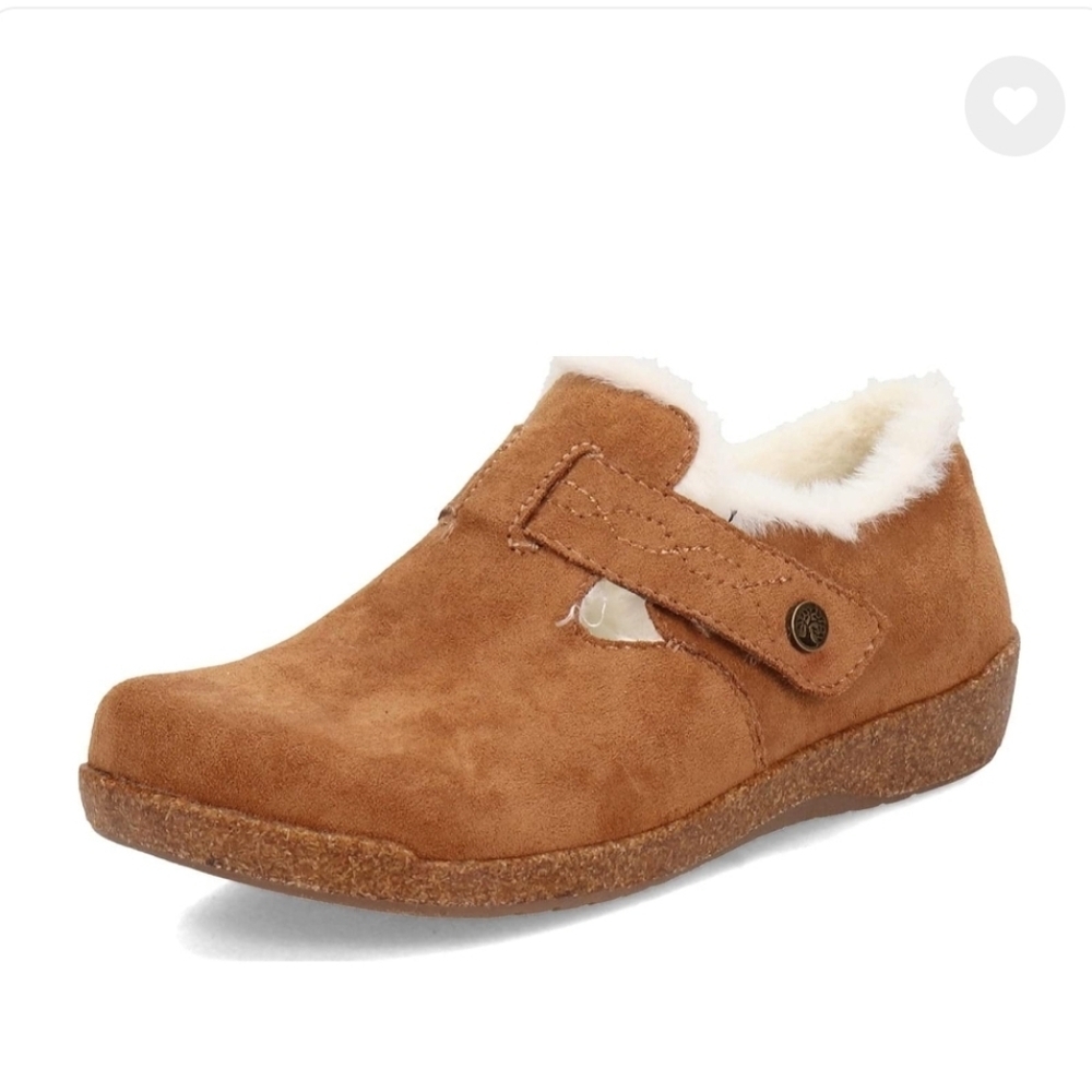 Earth Origins Jordie Brown Suede Slip-On Clog Shoes Comfort Mule Size 7